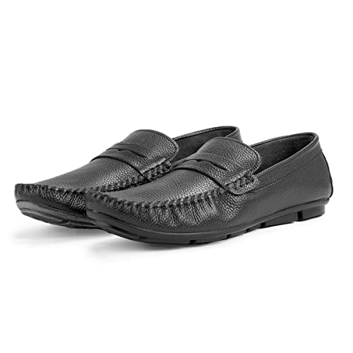 Ducavelli Artsy Freizeitschuhe aus echtem Leder für Herren, Rog Loafer Schuhe (Schwarz, eu_Footwear_Size_System, Adult, Men, Numeric, medium, Numeric_42) von Ducavelli
