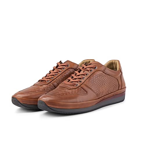 Ducavelli Muster Herren Freizeitschuhe aus echtem Leder, Lammfellschuhe, Winterpelzschuhe (Bräunen, eu_Footwear_Size_System, Adult, Men, Numeric, medium, Numeric_45) von Ducavelli