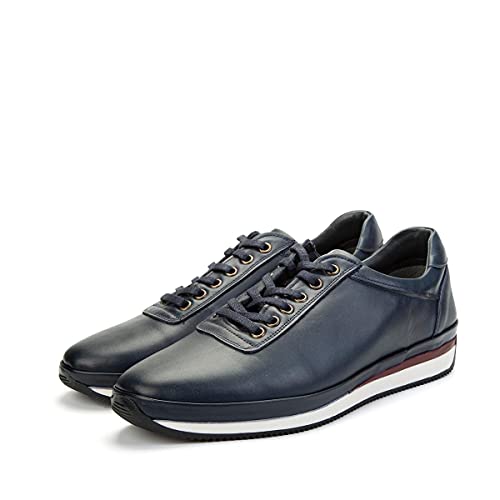 Ducavelli Plain Freizeitschuhe für Herren aus echtem Leder (Blau, Numeric_43) von Ducavelli