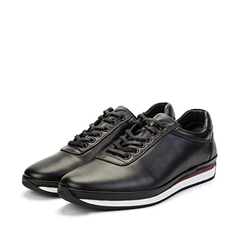 Ducavelli Plain Freizeitschuhe für Herren aus echtem Leder (Schwarz, Numeric_44) von Ducavelli