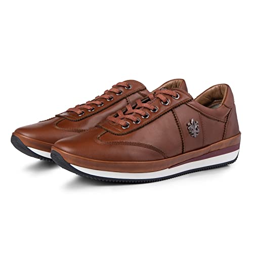 Ducavelli Royale Herren Freizeitschuhe aus echtem Leder (Braun, Numeric_41) von Ducavelli