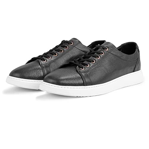 Ducavelli Verano Echtes Leder Herren Freizeitschuhe Sommer Sportschuhe (Schwarz, Numeric_42) von Ducavelli