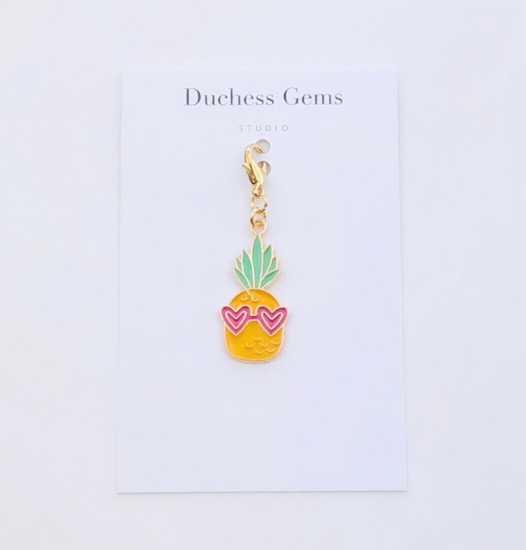 Ananas Planer Charm, Sommer Obst Charm von DuchessGemsStudio