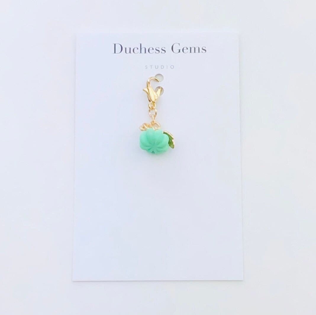 Grüner Kürbis Planer Charm, Charm von DuchessGemsStudio