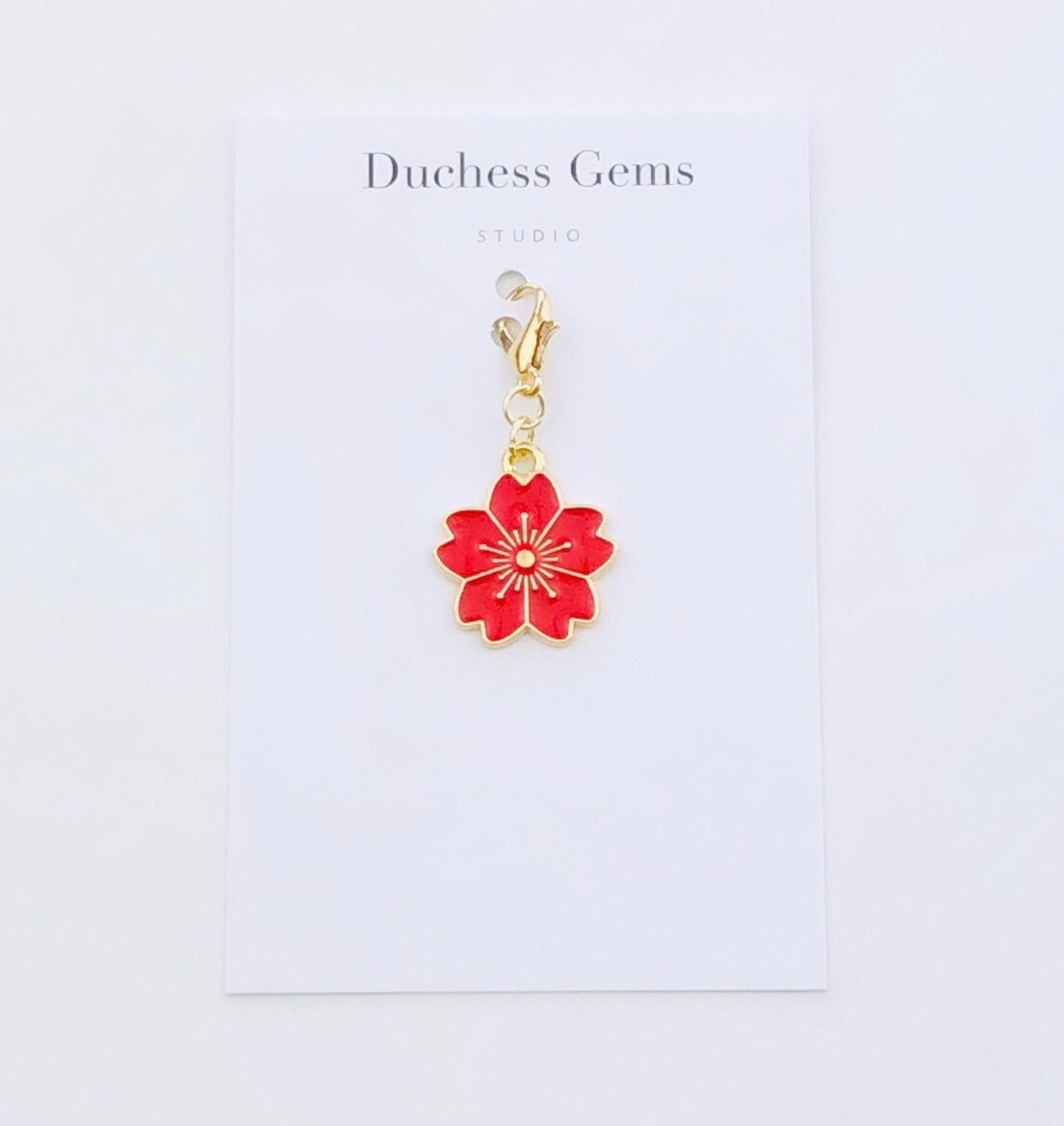 Roter Kirschblüten Planer Charm, Sakura Charm von DuchessGemsStudio