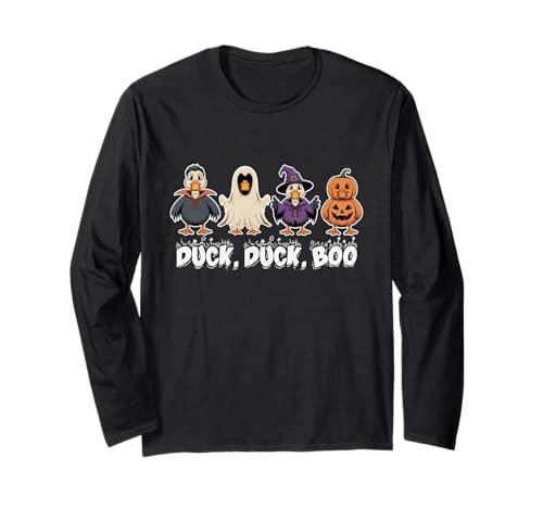 Goose Spooky Season Halloween Duck Duck Boo Herren Damen Kinder Langarmshirt von Duck Duck Boo Goose Spooky Halloween