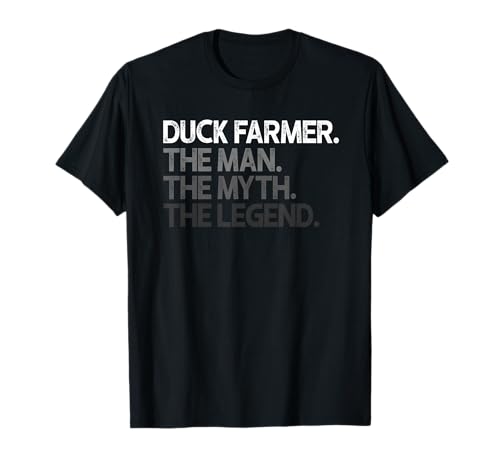 Duck Farmer The Man Myth Legende Geschenk T-Shirt von Duck Farmer Gifts