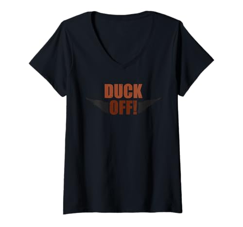 Damen Entenjagd lustige sarkastische Jäger Enthusiast Ente T-Shirt mit V-Ausschnitt Damen Entenjagd lustige sarkastische Jäger Enthusiast Ente T-Shirt mit V-Ausschnitt von Duck Hunters