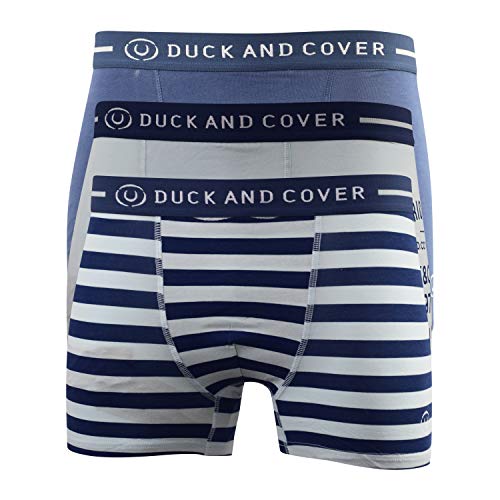 Duck and Cover Mens Boxers Shorts Multipacked 3PK Underwear Gift Set 2 and 3 Pack(XL,Babyblue) von Duck and Cover