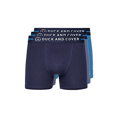 Duck and Cover Mens Boxers Shorts Multipacked 3PK Underwear Gift Set 2 and 3 Pack(XXL,Blue - SCORLA) von Duck and Cover