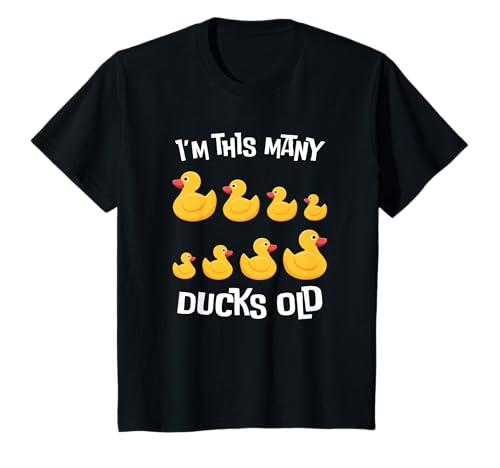 Kinder I'm This Many Ducks Old, Ente 8. Geburtstag 8 Jahre alt Bday T-Shirt Kinder I'm This Many Ducks Old, Ente 8. Geburtstag 8 Jahre alt Bday T-Shirt von Duck lover Birthday Gifts Toddler