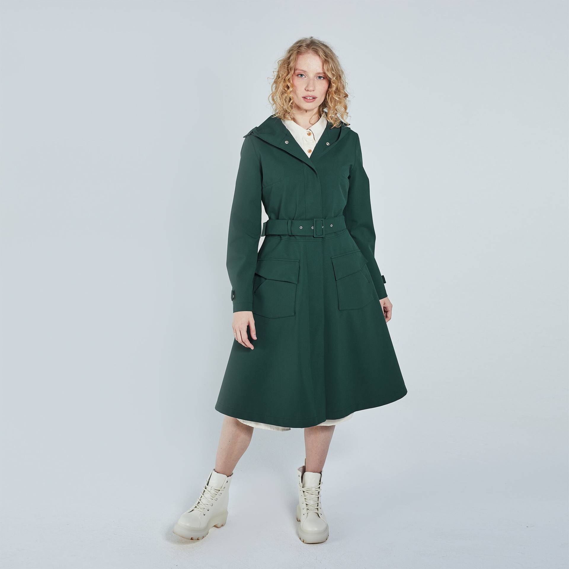 Green Flare Regenjacke Für Frauen - Nachhaltige Oberbekleidung von DucktailRainwear