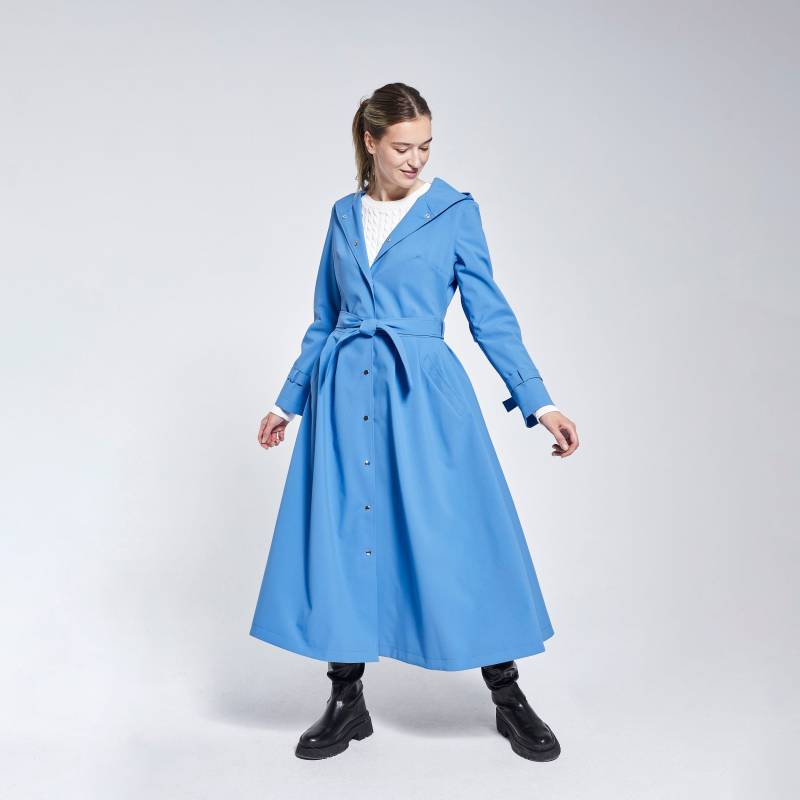 Kultige, Ozeanblaue Regenjacke Aus Recycelten Materialien von DucktailRainwear