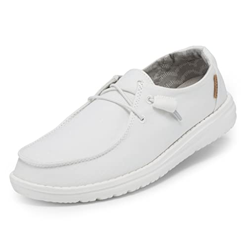 Hey Dude Wendy - Damenschuhe - Farbe Chambray White - Freizeitschuhe im Mokassin-Stil - Größe 37 von Hey Dude