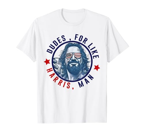Typen für Like Harris Man Lustige weiße Typen für Harris 2024 T-Shirt von Dudes For Like Harris Man Shirt