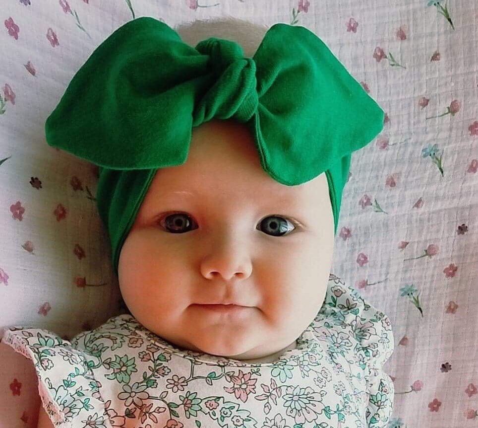 Haarband Mit Knoten/stirnband Für Babys, Kleinkind, Mädchen, Erwachsene Headwrap Grünes von DudisDesign