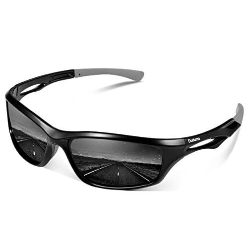 Duduma Sonnenbrille Herren Polarisiert Sport Sonnenbrille UV400 Schutz Sportbrille zum Angeln Laufen Fahrrad brillen für Herren Damen TR90 von Duduma