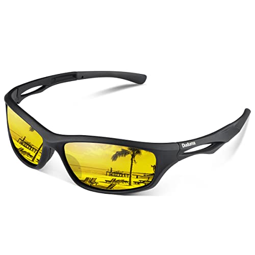 Duduma Sonnenbrille Herren Polarisiert Sport Sonnenbrille UV400 Schutz Sportbrille zum Angeln Laufen Fahrrad brillen für Herren Damen TR90 von Duduma