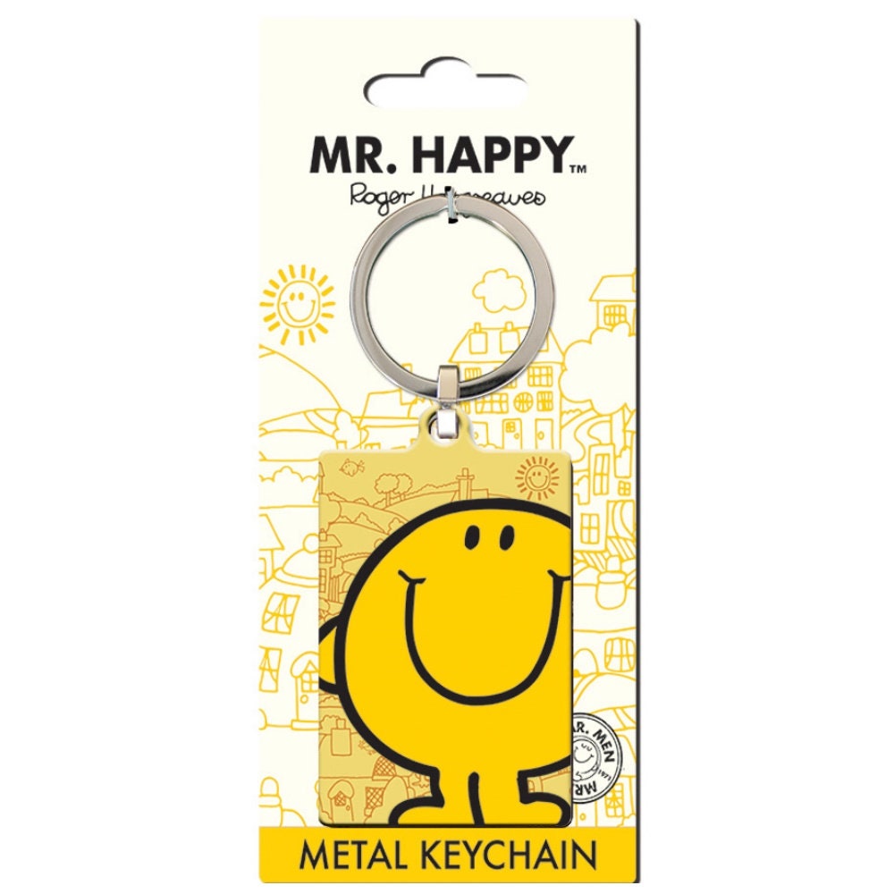 Mr Men Mk38912C Happy Premium Steel Lizenzierter Schlüsselanhänger von DuelSecurity