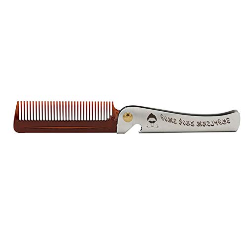 Duendhd 1 StüCke MäNner Falten Tasche Kamm PP ZäHne Detangling Haar Kamm Metallgriff Faltbare KäMmen Gesichts Schnurrbart Kamm Duendhd 1 StüCke MäNner Falten Tasche Kamm PP ZäHne Detangling Haar Kamm Metallgriff Faltbare KäMmen Gesichts Schnurrbart Kamm von Duendhd