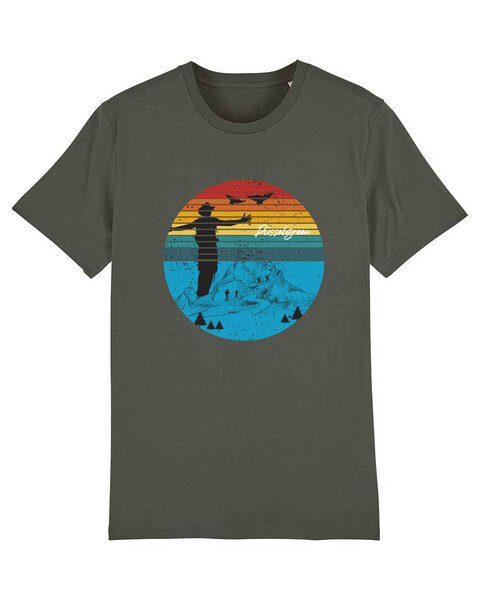 DüsselGreen Berg, Wandern, Bergsteigen, Freiheit Tshirt aus Bio Baumwolle von DüsselGreen