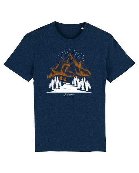 DüsselGreen Berge, Wandern, Landschaft, Wald Tshirt aus Bio Baumwolle von DüsselGreen