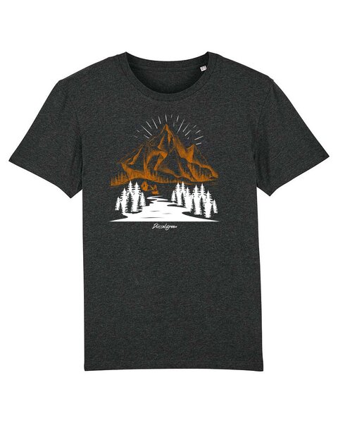 DüsselGreen Berge, Wandern, Landschaft, Wald Tshirt aus Bio Baumwolle von DüsselGreen