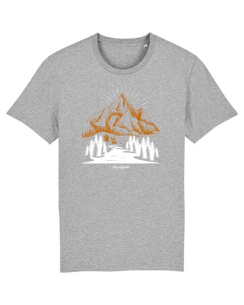 DüsselGreen Berge, Wandern, Landschaft, Wald Tshirt aus Bio Baumwolle von DüsselGreen