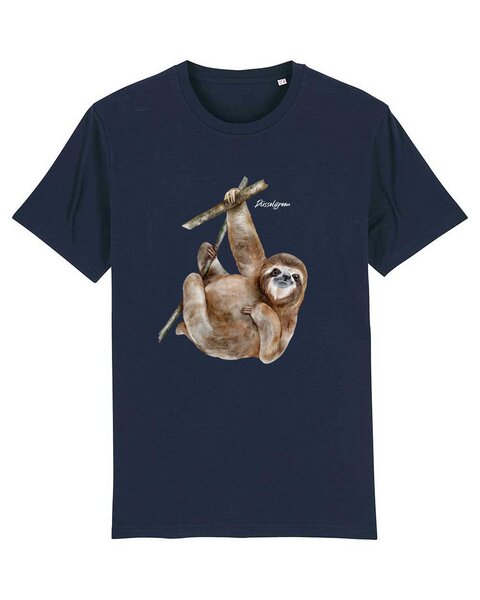 DüsselGreen Faultier, Sloth, Cute, Knuddelig Tshirt aus Bio Baumwolle von DüsselGreen