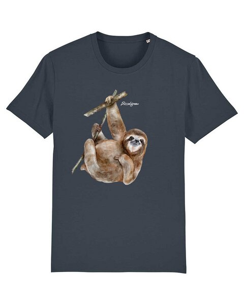 DüsselGreen Faultier, Sloth, Cute, Knuddelig Tshirt aus Bio Baumwolle von DüsselGreen