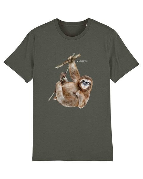 DüsselGreen Faultier, Sloth, Cute, Knuddelig Tshirt aus Bio Baumwolle von DüsselGreen