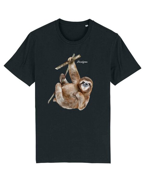 DüsselGreen Faultier, Sloth, Cute, Knuddelig Tshirt aus Bio Baumwolle von DüsselGreen