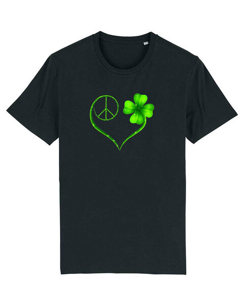 DüsselGreen "Heart of Peace" Print T-Shirt aus Bio Baumwolle von DüsselGreen