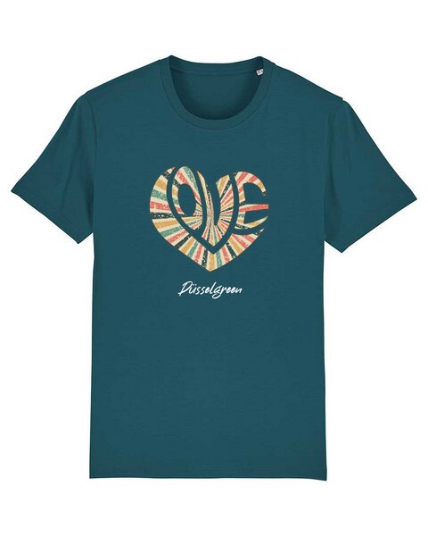 DüsselGreen Love, Peace Tshirt aus Bio Baumwolle von DüsselGreen