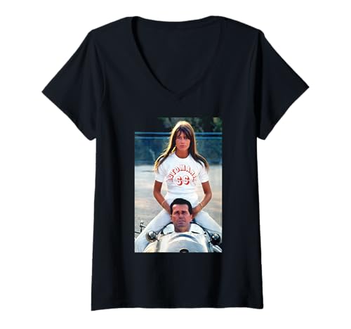 Damen Françoise Hardy James Garner Film Duffy Archivfotografie T-Shirt mit V-Ausschnitt Damen Françoise Hardy James Garner Film Duffy Archivfotografie T-Shirt mit V-Ausschnitt von Duffy Archive Photography