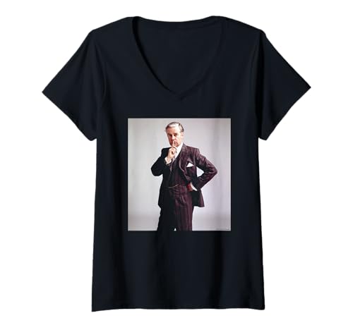 Damen Ian Carmichael I'm All Right Jack Duffy Archivfotografie T-Shirt mit V-Ausschnitt Damen Ian Carmichael I'm All Right Jack Duffy Archivfotografie T-Shirt mit V-Ausschnitt von Duffy Archive Photography