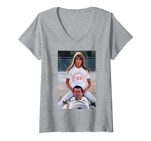 Damen James Garner Françoise Hardy Film Duffy Archivfotografie T-Shirt mit V-Ausschnitt Damen James Garner Françoise Hardy Film Duffy Archivfotografie T-Shirt mit V-Ausschnitt von Duffy Archive Photography