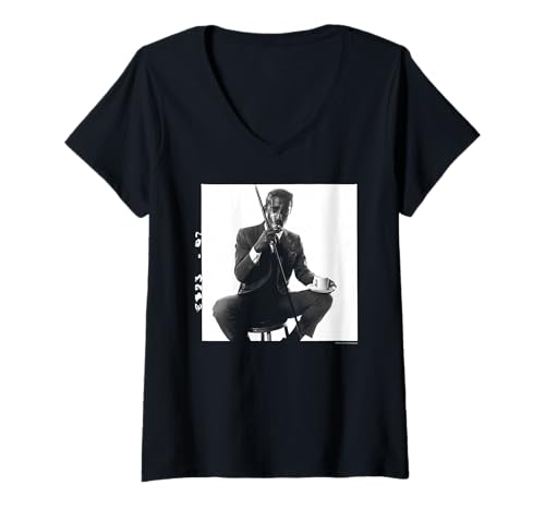 Damen Rat Pack Sänger Sammy Davis Jr Duffy Archivfotografie T-Shirt mit V-Ausschnitt Damen Rat Pack Sänger Sammy Davis Jr Duffy Archivfotografie T-Shirt mit V-Ausschnitt von Duffy Archive Photography