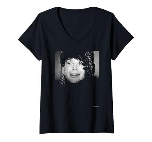 Damen Sängerin Schauspielerin Marianne Faithfull Duffy Archivfotografie T-Shirt mit V-Ausschnitt von Duffy Archive Photography
