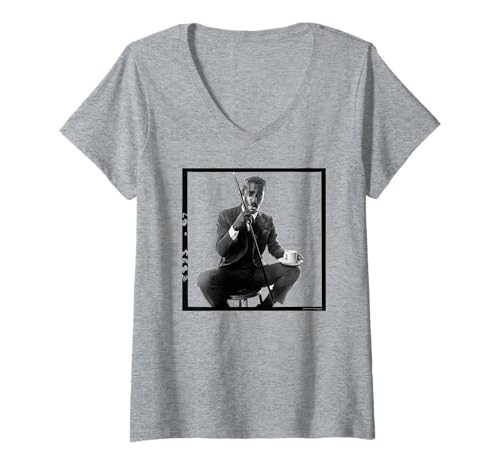 Damen Sammy Davis Jr Rat Pack Sänger Duffy Archivfotografie T-Shirt mit V-Ausschnitt von Duffy Archive Photography