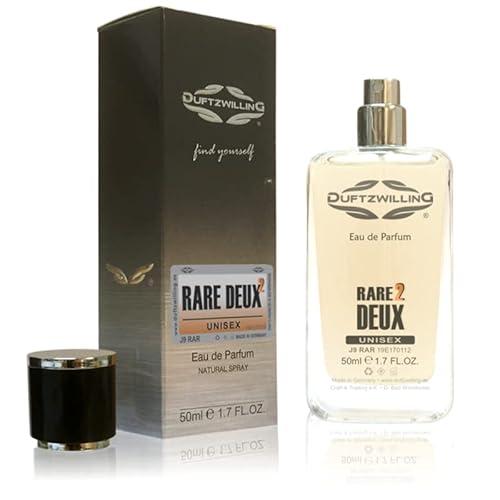 RARE DEUX - UNISEX Parfüm für DAMEN und HERREN von DuftzwillinG ® EdP | J9 RARITY | Duftnoten: Amber, Moschus, Vanille (50 ml) von DuftzwillinG