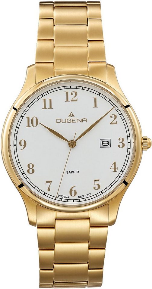 Dugena Quarzuhr Hamburg, 4461115, Armbanduhr, Herrenuhr, Datum, Saphirglas von Dugena