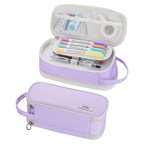 Dugio Großes Federmäppchen, großes Federmäppchen für Mädchen, Kinder, Schreibwaren, Stifteetui, Organizer für Schule, Lila Dugio Großes Federmäppchen, großes Federmäppchen für Mädchen, Kinder, Schreibwaren, Stifteetui, Organizer für Schule, Lila von Dugio