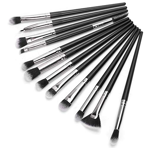DUIMIMI 12pcs Make -up -Pinsel Set - Nylonbürsten für Fundament, Rouge, Pulver, Concealer & Lidschatten, professionelle Schönheitswerkzeuge von Duimimi