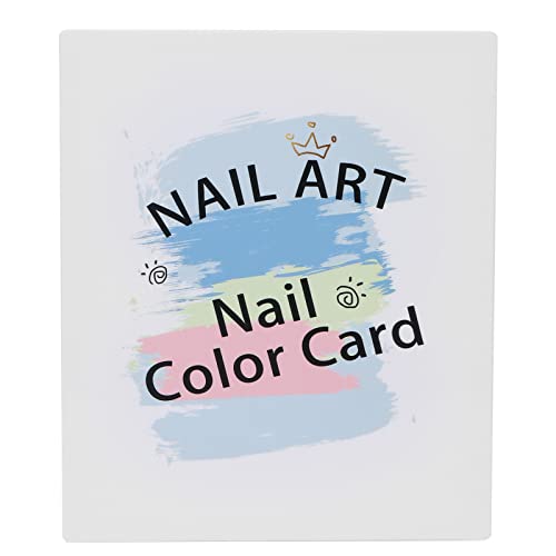 DUIMIMI 46 Farben Nagellack-Farbanzeigebuch, tragbare Nagelfarbkarte, wiederverwendbarer Nagelspitzen-Organizer mit Magnetverschluss für Nagelstudio von Duimimi