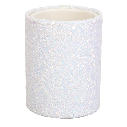 DUIMIMI Make-up-Pinselhalter, Organizer aus Kunststoff, Staubrot, großes Fassungsvermögen, Pinselaufbewahrung für den Schminktisch, Make-up-Werkzeugbehälter, stilvolles Design mit (Weiß) von Duimimi