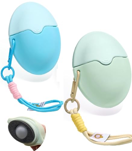 2 Stück Sonnencreme Applikator für Kinder, Sonnencreme Rolle Auffüllbar Nachfüllbarer Roll on Schwamm Applikator Lotion Applikator Sonnenschutzpinsel Sonnenmilch Applikator (Blau+Grün) von Dujuanus