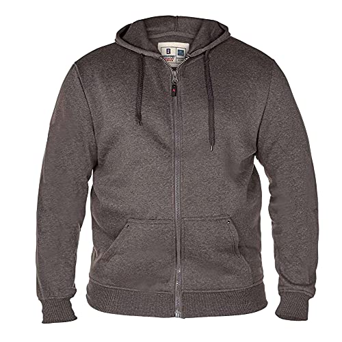 Duke Herren Rockford Kingsize Cantor Kapuzen Jacke (8XL) (Grau) von Duke London