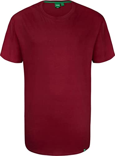 Duke London D555 Kingsize Big Mens Flyers Crew Neck T-Shirt Red 2XL-6XL RRP £10.99 6XL - 62-64 Chest Red von D555