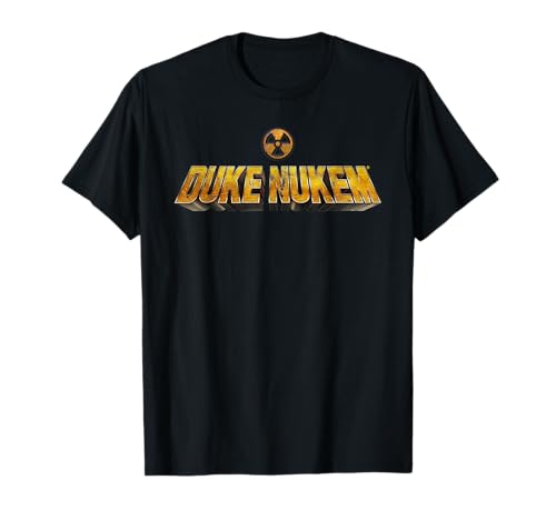 Duke Nukem - Herren Retro Gaming T-Shirt Schwarz S Klassische Passform Kurzarm Crew-Ausschnitt Officially Licensed Retro Design mit Duke Nukem Logo und Strahlungssymbol Duke Nukem - Herren Retro Gaming T-Shirt Schwarz S Klassische Passform Kurzarm Crew-Ausschnitt Officially Licensed Retro Design mit Duke Nukem Logo und Strahlungssymbol von Duke Nukem